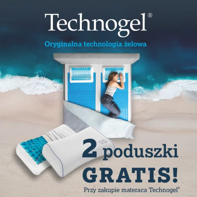 🌊 PROMOCJA TECHNOGEL – poduszki w wyjątkowej cenie! 💙
Zadbaj o jeszcze większy komfort snu z Technogel. Przy zakupie dowolnego materaca Technogel możesz otrzymać poduszki Technogel za symboliczną 1 zł brutto/szt. 🎁
✨ Materac o szerokości 140 cm i większej
→ aż 2 wybrane poduszki Technogel po 1 zł/szt.
✨ Materac o szerokości do 139 cm
→ 1 wybrana poduszka Technogel za 1 zł
Promocja obejmuje wszystkie modele i rozmiary materacy Technogel, również rozmiary nietypowe.
📅 Promocja trwa do 02.11.2026 r. i dotyczy nowych zamówień złożonych w okresie jej obowiązywania.
Odwiedź nasz salon, przetestuj wyjątkową technologię żelową Technogel i wybierz zestaw dopasowany do Twojego komfortu snu. 💙
#Technogel #Promocja #MateracTechnogel #PoduszkaTechnogel  #Materac #Sypialnia  #AmericanBeds🌊 PROMOCJA TECHNOGEL – poduszki w wyjątkowej cenie! 💙
Zadbaj o jeszcze większy komfort snu z Technogel. Przy zakupie dowolnego materaca Technogel możesz otrzymać poduszki Technogel za symboliczną 1 zł brutto/szt. 🎁
✨ Materac o szerokości 140 cm i większej
→ aż 2 wybrane poduszki Technogel po 1 zł/szt.
✨ Materac o szerokości do 139 cm
→ 1 wybrana poduszka Technogel za 1 zł
Promocja obejmuje wszystkie modele i rozmiary materacy Technogel, również rozmiary nietypowe.
📅 Promocja trwa do 02.11.2026 r. i dotyczy nowych zamówień złożonych w okresie jej obowiązywania.
Odwiedź nasz salon, przetestuj wyjątkową technologię żelową Technogel i wybierz zestaw dopasowany do Twojego komfortu snu. 💙
Promocja zgodnie z regulaminem organizatora. Poduszki dostępne w cenie 1 zł brutto za sztukę przy zakupie kwalifikującego się materaca.
#Technogel #MateracTechnogel  #KomfortSnu #Materac #Sypialnia #AmericanBeds